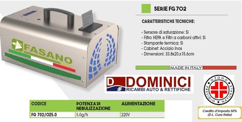 Ozonizzatore fasano fg702 - ozonizzatore, fg702/oz5